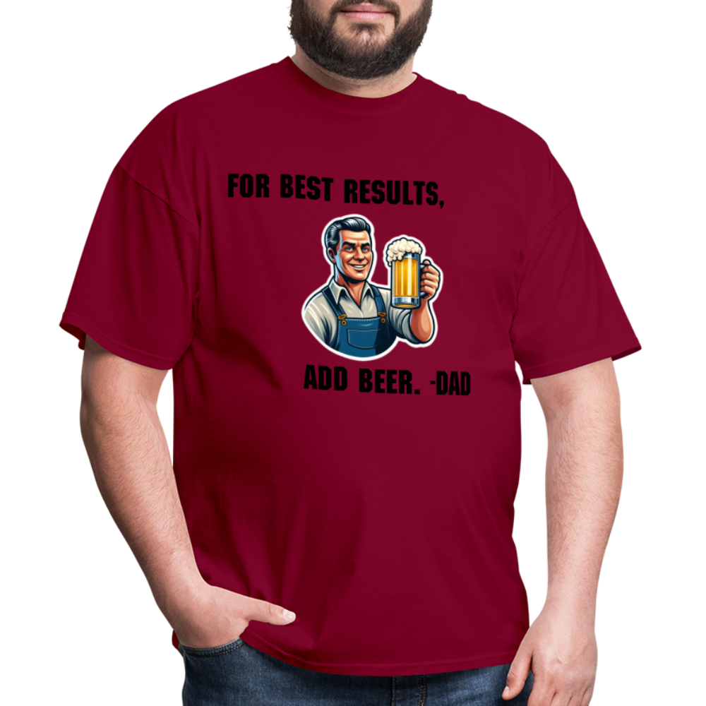 For Best Results - burgundy