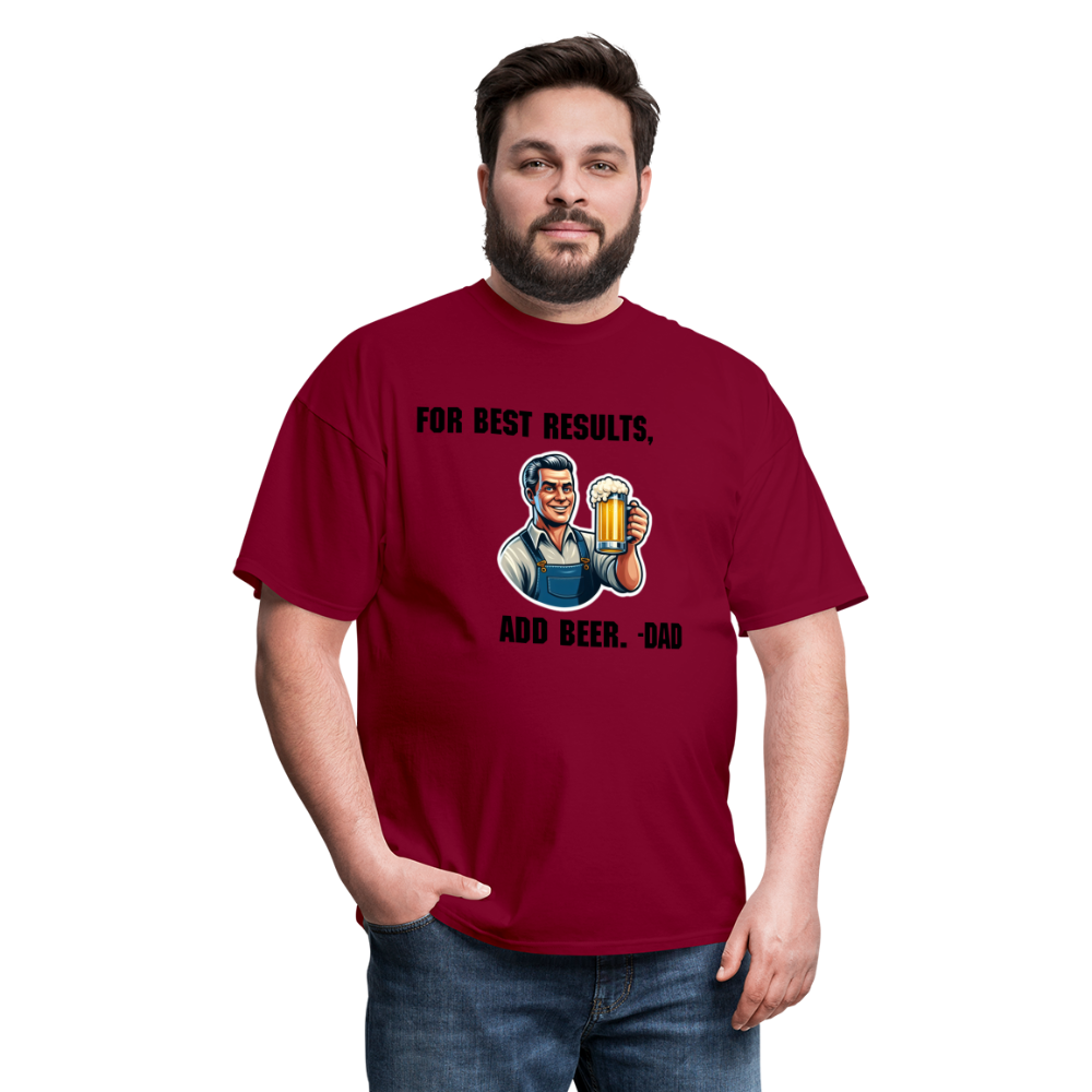 For Best Results - burgundy