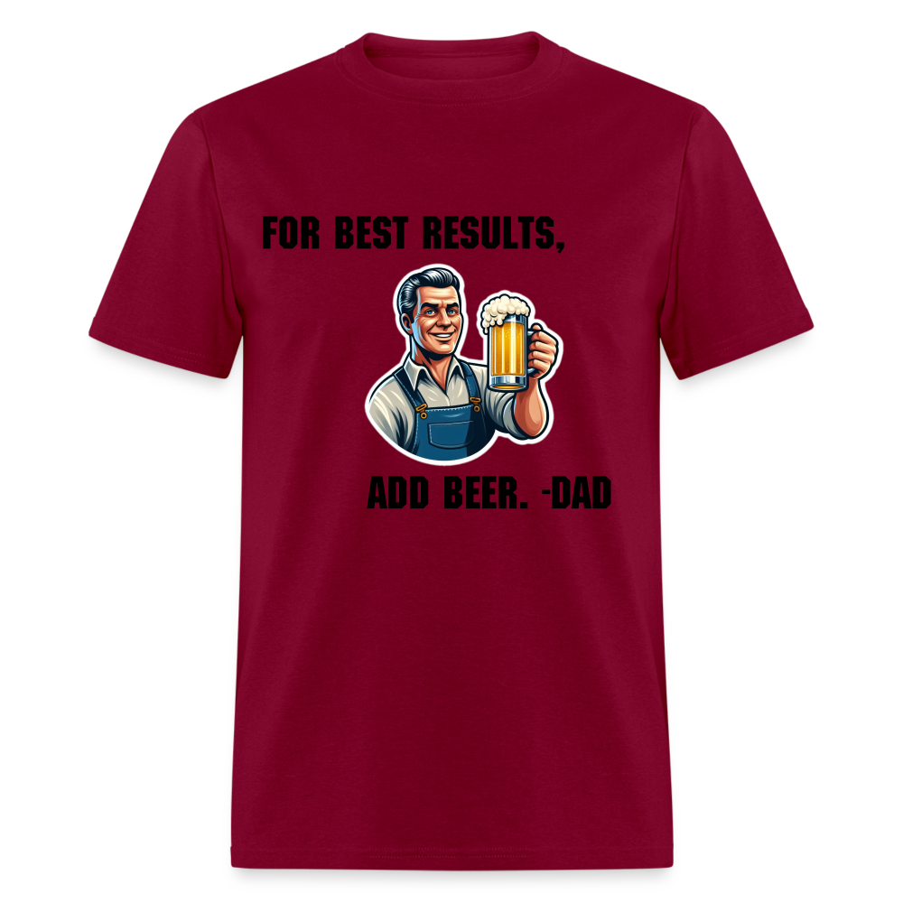 For Best Results - burgundy