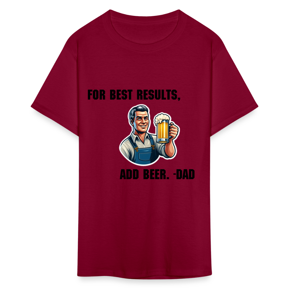 For Best Results - burgundy