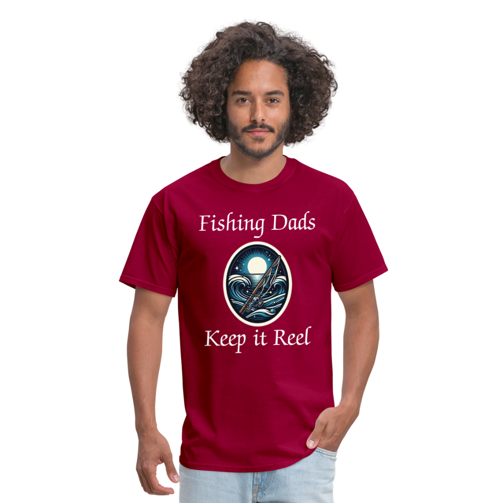 Fishing Dads Keep it Reel - dark red