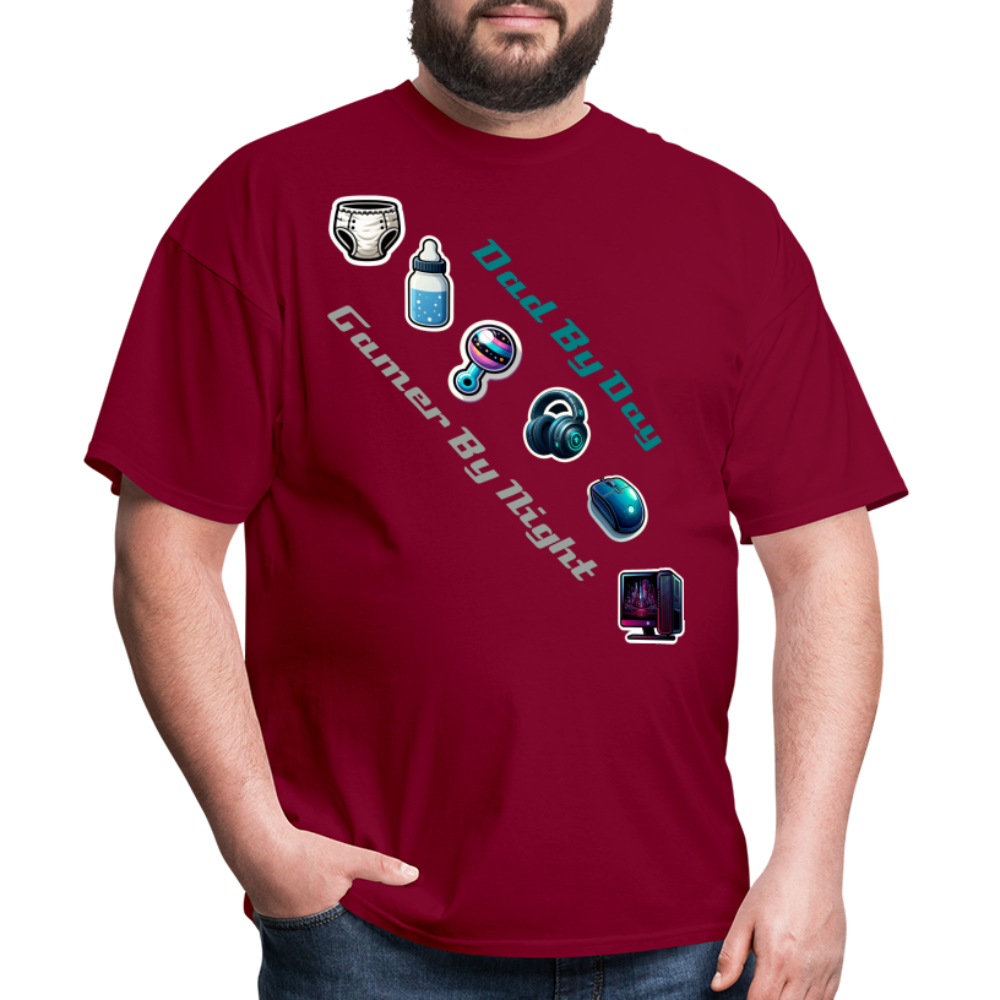 Dad by Day, Gamer by Night - burgundy