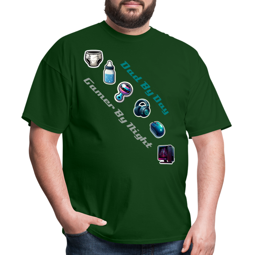 Dad by Day, Gamer by Night - forest green
