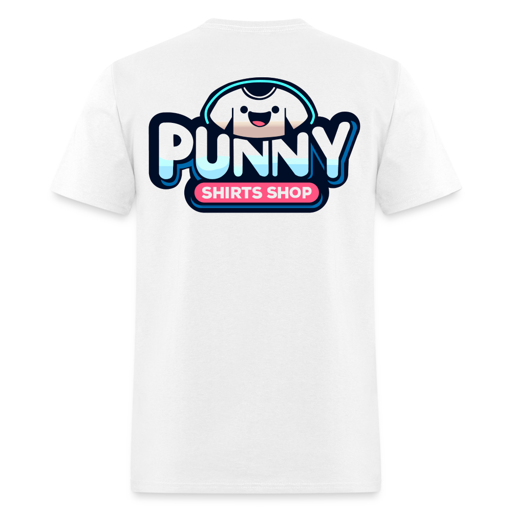 Punny Shirts Shop - white