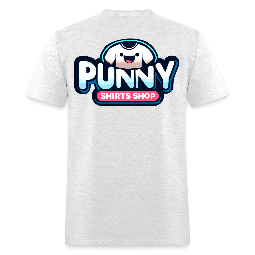 Punny Shirts Shop - light heather gray