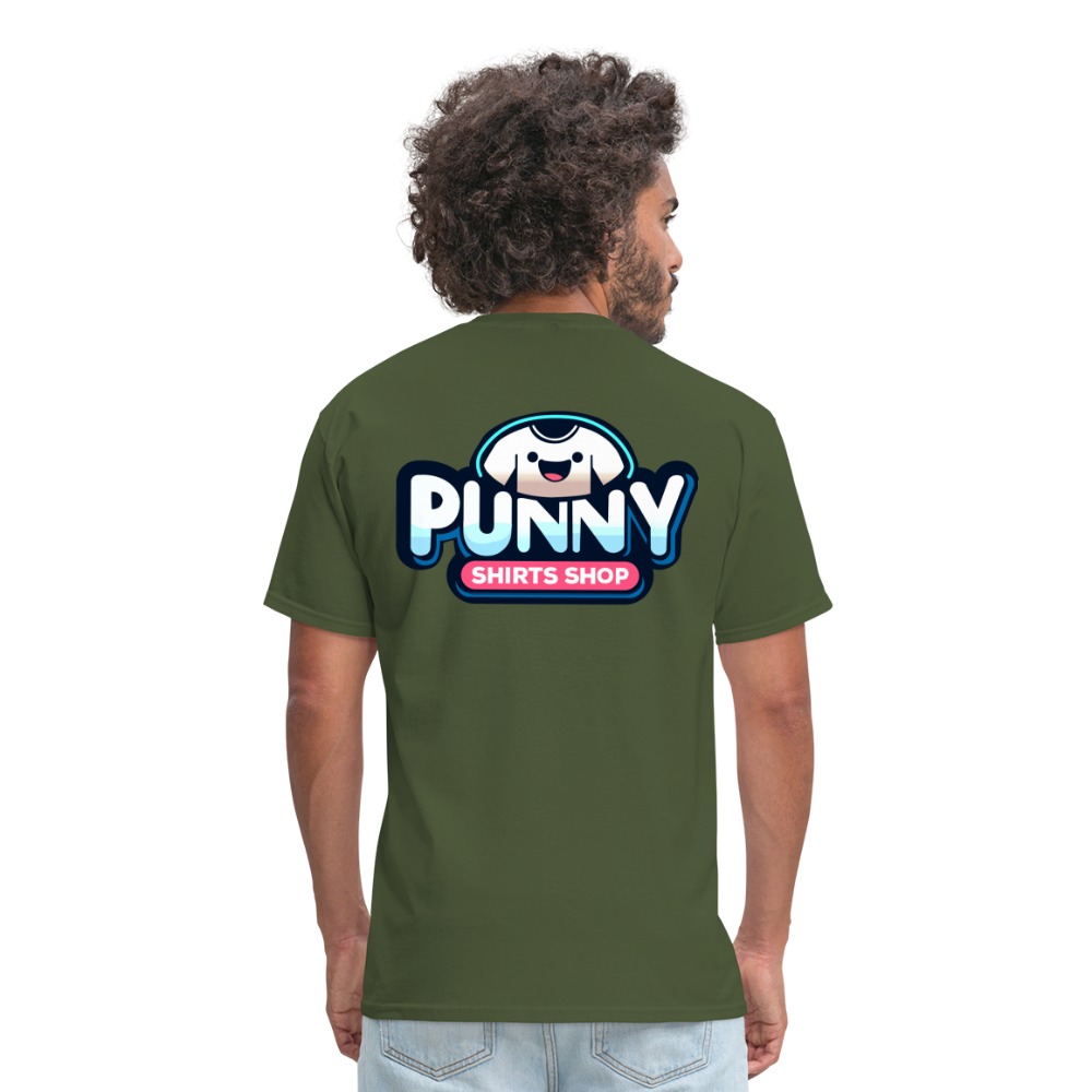 Punny Shirts Shop - military green