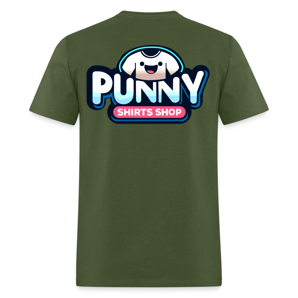 Punny Shirts Shop - military green